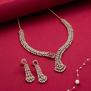 Zircon Bridal Necklace Elegant <b>Wedding</b> <b>Accessory</b> - Product Image 2