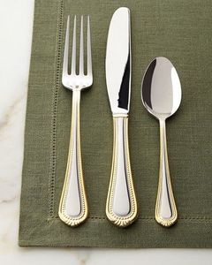 Hot Sale Luxury Restaurant Flatware Set Golden Metal Cutlery with <b>Mirror</b> Polished Knife Spoon and Fork for Fine Dining - Product Image 2