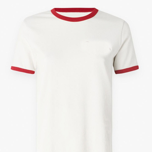 Personalizada siguiente nivel Ringer Tri-blend camiseta al por mayor hombres Casual básico corto moda Ringer cuello redondo Camiseta - Product Image 2