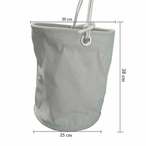 Seau à outils tout usage robuste, imperméable, sangle réglable, fermeture à cordon, capacité de 17 L, fond en plastique, chantier - Product Image 3