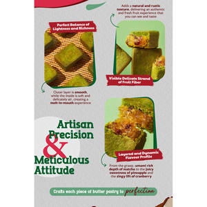 Poudre de pâtisserie artisanale au matcha et aux fruits tropicaux, saveur crème anglaise, de Malaisie - Product Image 3