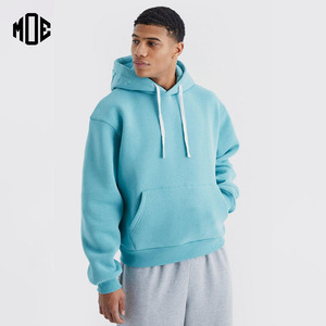 เสื้อกันหนาวมีฮู้ดของผู้ชายเสื้อฮู้ดแบบสวมหัวมีฮู้ดหนาโอเวอร์ไซส์ผ้าเทอร์รี่บุซับในฤดูหนาวโลโก้กำหนดเอง100% - Product Image 1