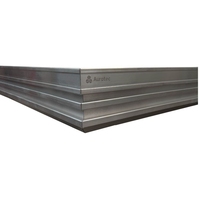 Module Pratique 1 x 0,5 m Pieds en Contreplaqué Marin Premium 25 mm Capacité de Charge 700 kg/m Film Antidérapant Hexagonal en Aluminium International