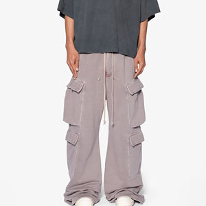 OEM/ODM Custom DTG Printed Logo Streetwear Baggy <b>Cargo</b> <b>Joggers</b> For <b>men</b> Fashionable Multiple Side Pockets Streetwear Sweatpants - Product Image 1