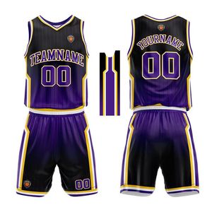 2025 ensemble d'uniformes de basket-ball maillot de basket-ball Design maillot personnalisé de couleur noire - Product Image 5