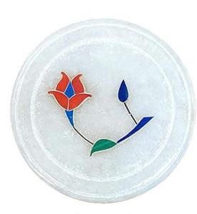 Posavasos de té de mármol elegante para el hogar, juego de posavasos de té de mármol hecho a mano, posavasos de té de mármol de lujo para bebidas de Artisan Craft - Product Image 5