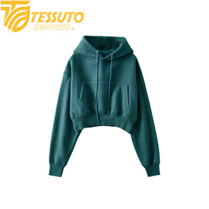 TESSUTO INDUSTRIES Sudadera con Capucha Tejida Larga Informal de Invierno para Mujer, Color Personalizado, Antipilling, Ecológica y Transpirable - Product Image 1