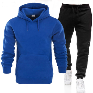 Custom 2-Piece Tracksuit for Men High Quality 100% Cotton Hooded Sweatshirts Track Suits Embroidered Casual Style for Winter - Product Image 4
