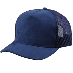 Gorra de camionero 2025, gorra de béisbol de malla de 5 paneles personalizada Unisex, gorra de camionero de gamuza de malla Snapback para hombre, gorra de camionero de gamuza con logotipo personalizado - Product Image 2