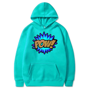 Sweats à capuche personnalisés pour hommes, délavés à l'acide, broderie en chenille, haute qualité, fabricant OEM et ODM, dernière conception - Product Image 2