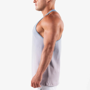 New Arrival Men's <b>Stringer</b> Fitness Clothing Custom Summer Polyester Cotton High Quality Comfortable Knitted Fitness Wear - Product Image 5