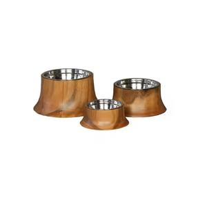 Soporte de comida para perros de madera moderno Soporte de comida para mascotas Soporte de comida para perros de madera de mango ajustable y metal - Product Image 6