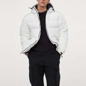 Veste doudoune réactive à la chaleur en duvet pour hommes OEM manteau d'hiver léger et chaud imperméable à l'eau impression personnalisée veste bouffante coupe-vent pour hommes - Product Image 4