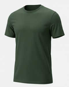 Camiseta de Verano para Hombre, Cuello Redondo, de Alta Calidad, Seda/Algodón, Transpirable, de Secado Rápido, Moderna e Informal - Product Image 1