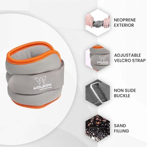 สายรัดข้อเท้าที่สามารถปรับได้ทนทานสายรัดข้อมือทรายสำหรับข้อเท้าและข้อมือสำหรับการเดินออกกำลังกายฟิตเนสออกกำลังกายน้ำหนักข้อเท้า - Product Image 2