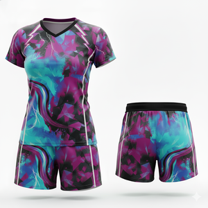 Ensemble d'uniformes de volley-ball et de rugby personnalisés |   Vêtements de sport respirants à séchage rapide 100% polyester |   Kit d'entraînement d'équipe Impression de logo personnalisée - Product Image 5