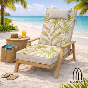 Garden Chair <b>Cushions</b> 120x55x8cm Comfortable Outdoor Pillows & <b>Cushions</b> Lightly Water Repellent Fastening Straps Foam Filling - Product Image 6