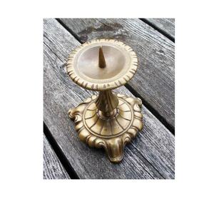 Candelabro de Latón Dorado con Chapta en Relieve, Juego de 2, Regalo de Boda, Modernismo, Portavelas de Latón para Regalo y Decoración del Hogar - Product Image 4