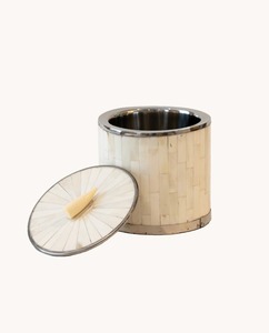 Premium Natural Horn Ice <b>Bucket</b> with Stainless Inner Lining for Long-Lasting <b>Cooling</b> Artisan-Made Horn Ice <b>Bucket</b> - Product Image 6