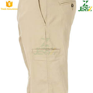 กางเกงคาร์โก้ทำด้วยผ้าขนสัตว์สำหรับผู้ชาย, กางเกง100% ขนแกะแห้งเร็วระบายอากาศได้ดีผ้าคาดเอวแบบมีซิปสำหรับขาตรงมีซิป - Product Image 2