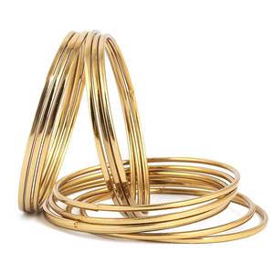 Bracelets pour filles Chase Value, 12 pièces, diamètre doré de 2,5 pouces, bijoux artificiels - Product Image 2