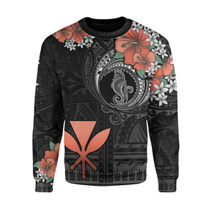 Casual manga larga Hawaii sudaderas cuello redondo suelta pulóver impreso sudadera para hombres 2025 - Product Image 1