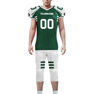 Maillot de football américain streetwear personnalisé avec impression intégrale, logo de haute qualité, sublimation, tissu 100% polyester, maillot court uniforme - Product Image 2