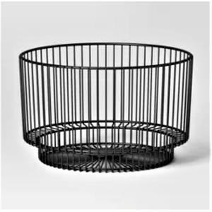 Panier de fruits en fil tissé en fer avec plaqué or pour la maison Panier de nourriture en métal de taille personnalisée pour les rangements et les organisateurs de cuisine - Product Image 2