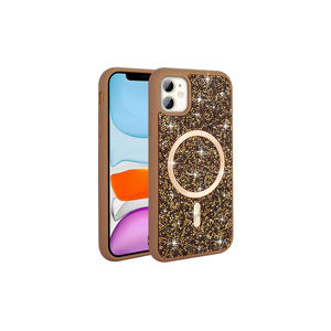 Funda de Lujo Netzy Gris Titanio para iPhone 11, Compatible con Carga Magsafe, Diseño de Diamantes, Mosaico Safa, Funda de Silicona - Product Image 6