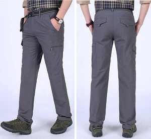 Pantalones de exterior para hombre, pantalones vaqueros de algodón duraderos ajustados personalizados, pantalones casuales de moda cómodos de estilo lavado al por mayor de fábrica - Product Image 5