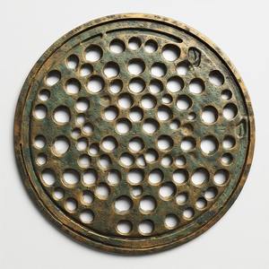Handmade Brass Drain <b>Cover</b> with Floral Carving Traditional Look Modern Design <b>for</b> Hotel Decorative Floor Applications - Product Image 4