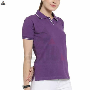Algodón de punto informal transpirable de Otoño/Invierno para mujer para camisas con diseño de Jersey de Color de contraste de costura - Product Image 5
