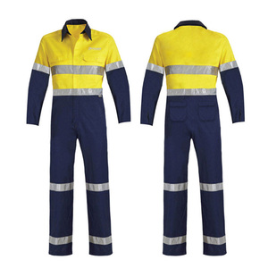 Combinaison de travail de protection avec logo personnalisé, coutures renforcées, combinaison de sécurité industrielle pour l'usine, l'entrepôt et l'atelier - Product Image 1