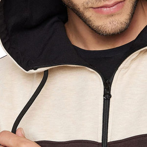 ชุดวอร์มผ้าฝ้าย100% มีฮู้ดสำหรับผู้ชายกางเกงวอร์มลำลองไซส์ใหญ่พิเศษระบายอากาศได้ดีโลโก้ตามสั่งสีพื้นสำหรับฤดูหนาว - Product Image 4