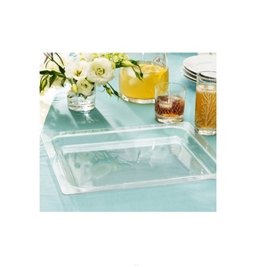 Bandeja de Servicio Acrílica Transparente con Asas, Bandeja Organizadora para Mesa de Centro, para Mostrador, Gran Venta - Product Image 6