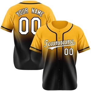 Jersey de béisbol con botones personalizados, camisetas de béisbol con nombre cosido, Jersey de softbol de poliéster personalizado, deportes - Product Image 2