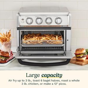 Best Selling Cuisinart Stainless Steel Air-Fryer <b>toaster</b> Oven with Mechanical Controls, 1800W 8-in-1 Available For sales - Product Image 3