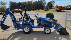 Multi-Function Workmaster 25S 24HP <b>Walking</b> Tractor with Gear Drive Cab Front Loader & Grass Mower 100LC Loader - Product Image 5