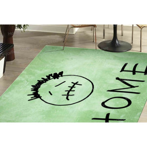 Tapis imprimé vert : grand, épais, design moderne pour bureau, salle de bain, tapis gobelin - Product Image 2