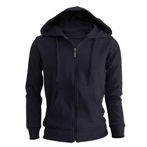 Haute qualité personnalisé broderie homme sweats à capuche à manches longues Zip bricolage motif avec coton Polyester Basics 100% coton mélange pour l'hiver - Product Image 1