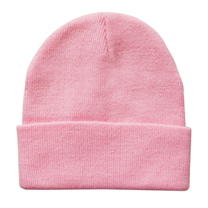 Gorro de Punto Cálido de Invierno para Mujer, Color Sólido, Estilo Informal, con Logotipo Bordado, para Usar en la Playa - Product Image 2