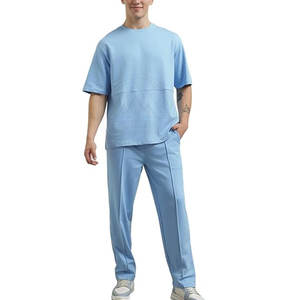 ชุดเสื้อยืดและกางเกงสำหรับผู้ชายชุดเสื้อยืดและกางเกงแบบสตรีทแวร์ออกแบบโลโก้ได้ตามต้องการ - Product Image 1