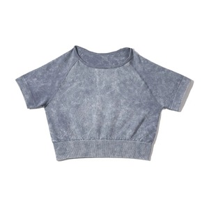 Custom Logo Seamless Yoga Set Women Fitness Sportswear Sports Suits Gym Clothing Workout Clothes High <b>Waist</b> Leggings Crop <b>Top</b> - Product Image 5