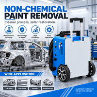 Machine de décapage de peinture au laser pulsé 500W pour la restauration des surfaces automobiles, nettoyeur portable de décapage de revêtement pour la réparation automobile