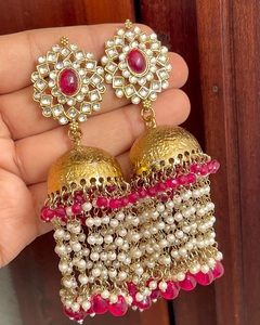 <b>Beautiful</b> Jhumki <b>Earrings</b> For Women Perfect for Weddings, Festivals, and Special Occasions Dangle <b>Earrings</b> For All Occasions - Product Image 1