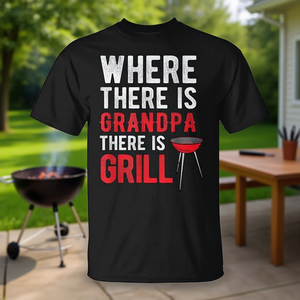 T-shirt Expert Grandpa Grill pour Hommes – Accessoire BBQ d'extérieur en Tissu pour les Grands Maîtres du Grill - Product Image 2