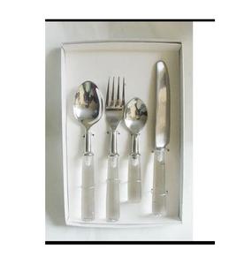 Hot <b>Sale</b> Embossed Hollow Gold Cutlery <b>Set</b> Stainless Steel Luxury <b>Knife</b> Fork Spoon Silverware Wedding Cutlery <b>Set</b> - Product Image 1