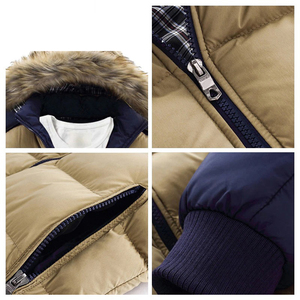 Customized High Street Canvas <b>Stand</b> Collar Parka Men Winter Jacket Windproof Breathable Quick Dry Regular Length Outerwear - Product Image 6