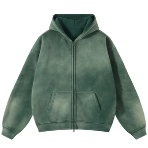 2025มีฮู้ดแบบมีซิปสำหรับผู้ชายเสื้อมีฮู้ดขนาดใหญ่พิเศษดีไซน์ปักลายพิมพ์ดิจิตอลที่คาดไหล่สำหรับฤดูหนาว - Product Image 6