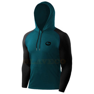 Pakistán Fabricación de color sólido Hombres Fitness Sudaderas con capucha Logotipo impreso personalizado Fitness Sudaderas con capucha para hombres - Product Image 1